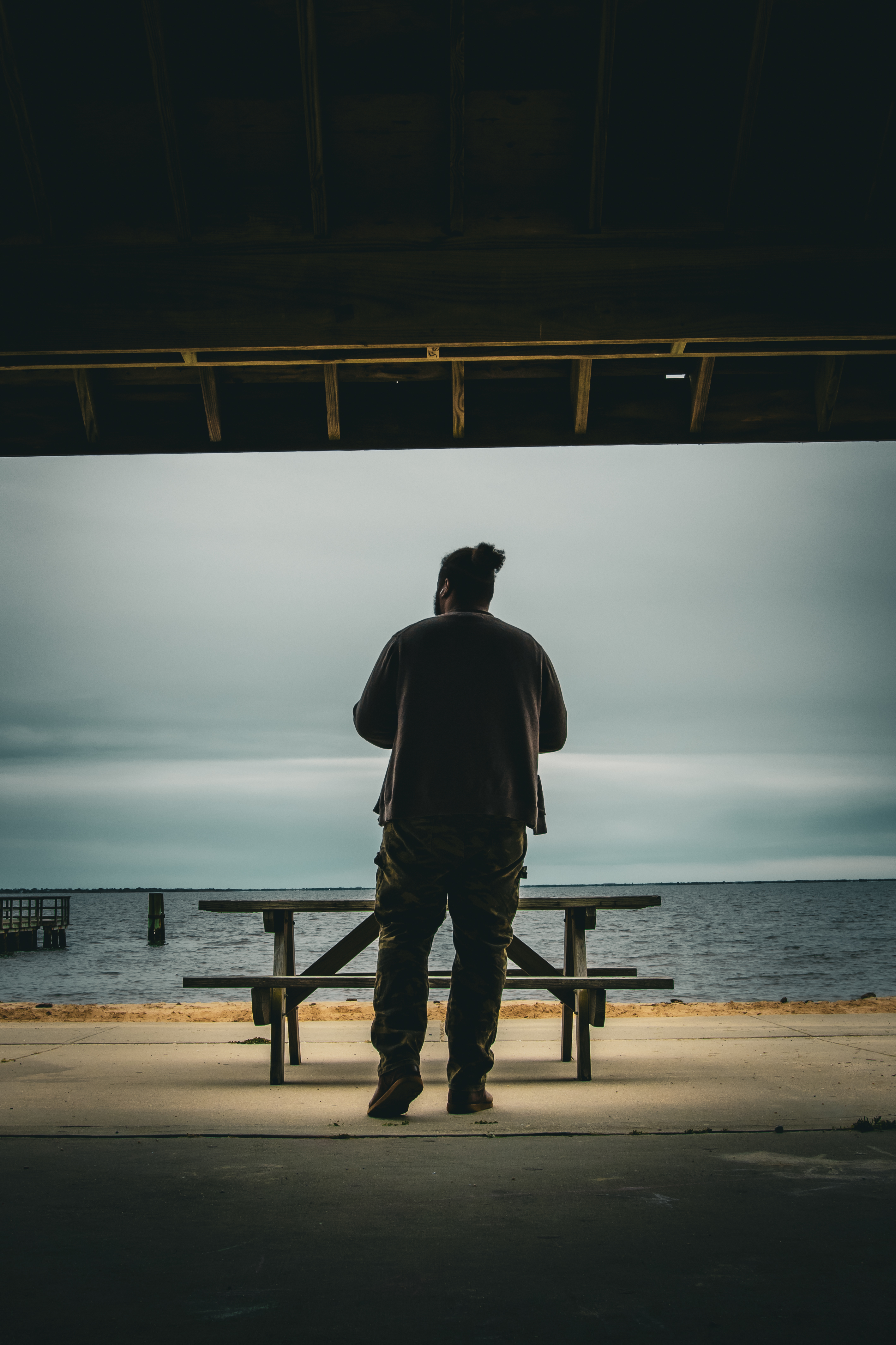 Nomad looking out into the ocean